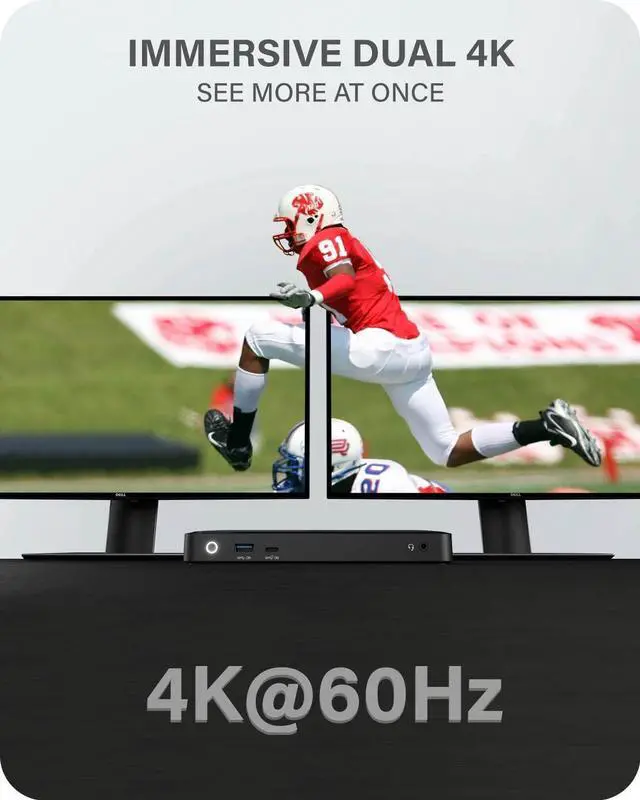 Alt view image 5 of 7 - ALOGIC Dual 4K Display Universal 65W Docking Station DUPRDX2WW