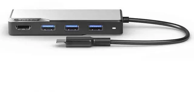 Alt view image 2 of 4 - Alogic Fusion CORE 5-in-1 USB-C Hub Compact Dock V2 UCFUHDV2SGR