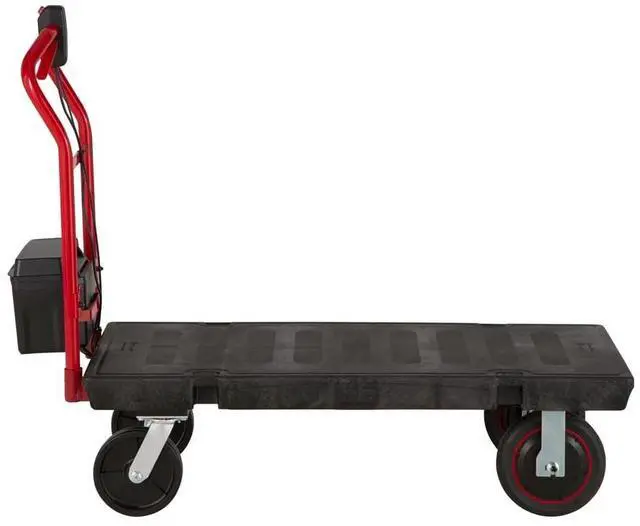 Alt view image 3 of 7 - Motorized Kit for 24" x 48" Platform Trucks Medium DC Motor 60 V Lithium-Ion Battery 0.5 mph to 3 mph Black/Red 2173663