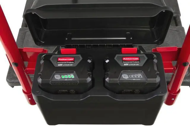 Alt view image 7 of 7 - Motorized Kit for 24" x 48" Platform Trucks Medium DC Motor 60 V Lithium-Ion Battery 0.5 mph to 3 mph Black/Red 2173663