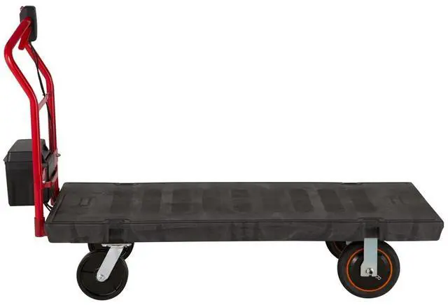 Alt view image 3 of 7 - Motorized Kit for 30" x 60" Platform Trucks Large DC Motor 60 V Lithium-Ion Battery 0.5 mph to 3 mph Black/Red 2173661