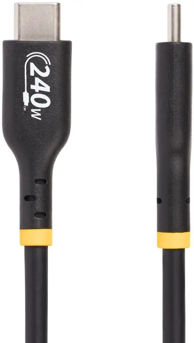 Alt view image 2 of 5 - StarTech 3ft White USB-C Charging Cable USB-IF Certified USB C Cable 240W PD EPR USB 2.0 Type-C Laptop Charger Cord TPE Jacket