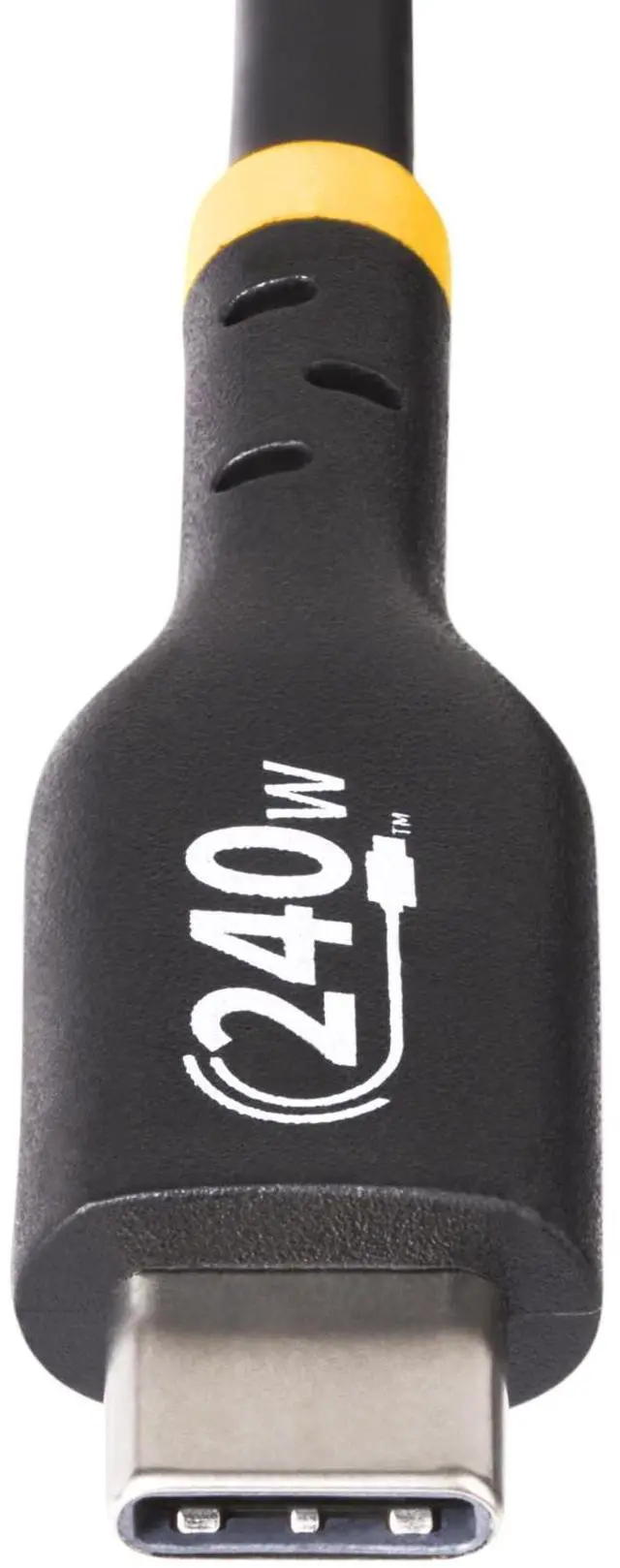 Alt view image 4 of 5 - StarTech 3ft White USB-C Charging Cable USB-IF Certified USB C Cable 240W PD EPR USB 2.0 Type-C Laptop Charger Cord TPE Jacket