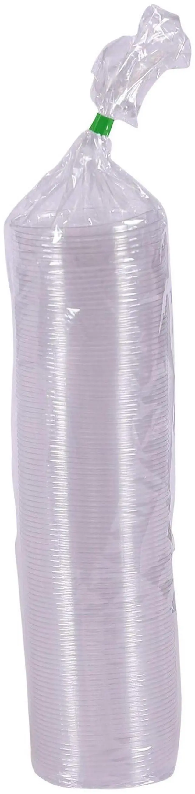 Alt view image 4 of 5 - Compostable Clear PLA Plastic Portion Cup Lids Fits 2 oz to 4 oz Portion Cups Clear 2000/Carton EPPCLID