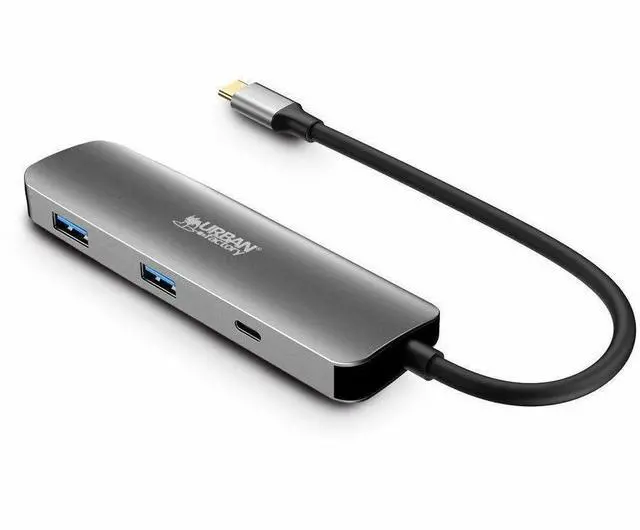 Alt view image 7 of 7 - Urban Factory HUBEE Docking Station - for Notebook/Desktop PC - USB Type C - 4K UHD - 3840 x 2160 - 3 x USB Ports - 2 x USB 3.0 - 2 x USB Type-A Ports - USB Type-A - 1 x USB Type-C Ports - USB Type-C