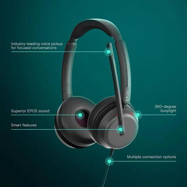 Alt view image 5 of 14 - EPOS IMPACT 860 ANC Headset