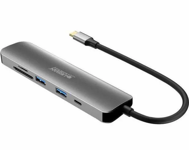 Alt view image 7 of 7 - Urban Factory HUBEE Docking Station - for Notebook/Desktop PC - Memory Card Reader - SD, microSD - USB Type C - 4K UHD - 3840 x 2160 - 3 x USB Ports - 2 x USB 3.0 - 2 x USB Type-A Ports - USB Type-A -