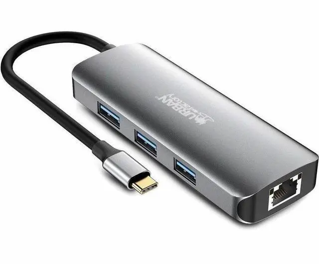 Alt view image 8 of 8 - Urban Factory HUBEE Docking Station - for Notebook/Desktop PC - Memory Card Reader - SD, microSD - USB Type C - 4K UHD - 3840 x 2160 - 4 x USB Ports - 3 x USB 3.0 - 3 x USB Type-A Ports - USB Type-A -