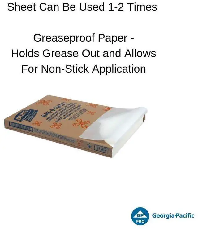 Alt view image 4 of 6 - Dixie 27SGP Greaseproof Liftoff Pan Liner - 24.38 x 16.38 - 1,000/Carton