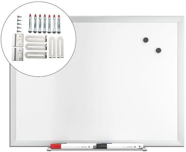 Alt view image 5 of 7 - TRU RED Magnetic Steel Dry Erase Board, Satin Frame TR61168