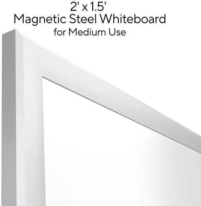 Alt view image 6 of 7 - TRU RED Magnetic Steel Dry Erase Board, Satin Frame TR61168
