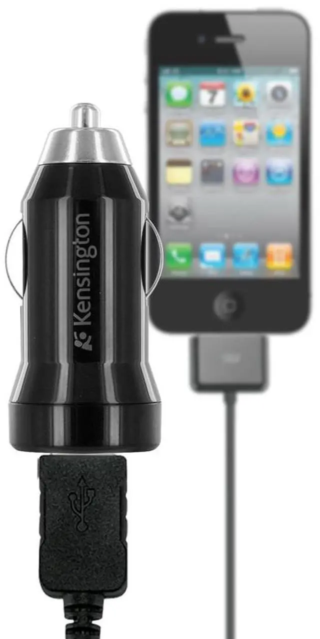 Alt view image 2 of 7 - Kensington 1AMP PowerBolt Car Charger for iPod/iPhone