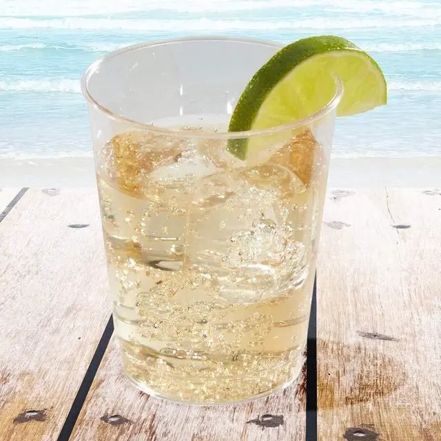 Alt view image 2 of 2 - Comet Plastic Tumbler Tall 8 oz Clear 25/Pack 20 Packs/Carton WNAT8T