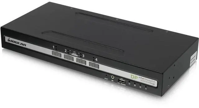 Main image of IOGEAR 4-Port Single View DisplayPort KVM Switch w/Audio and CAC support