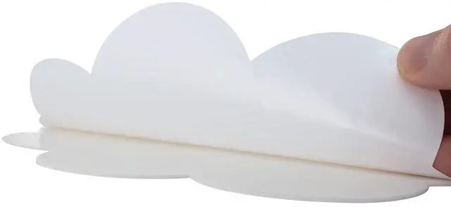 Alt view image 3 of 6 - Self Stick Dry Erase Clouds Laminated Foam Surface 7" x 10" White 10/Pack PAC9014