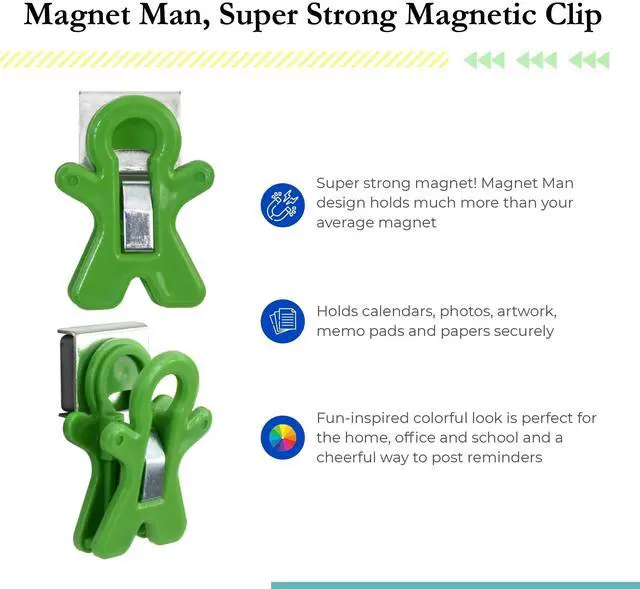 Alt view image 4 of 7 - Magnet Man Assorted Colors 10/Pack TPG13210