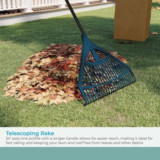 Alt view image 3 of 7 - 24 in Telescoping Rake 24" width x 47.5" to 66" length LRT240D