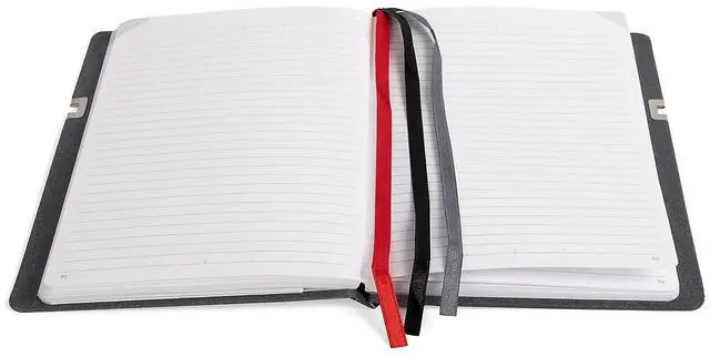 Alt view image 5 of 7 - TruRed Large Mastery with Pocket Journal Narrow Rule Charcoal/Red 192 Sheets