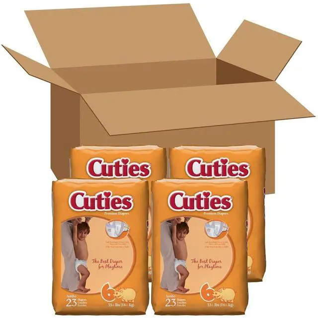 Alt view image 3 of 6 - Premium Jumbo Diapers Size 6 35 lbs and Up 92/Carton CR6001