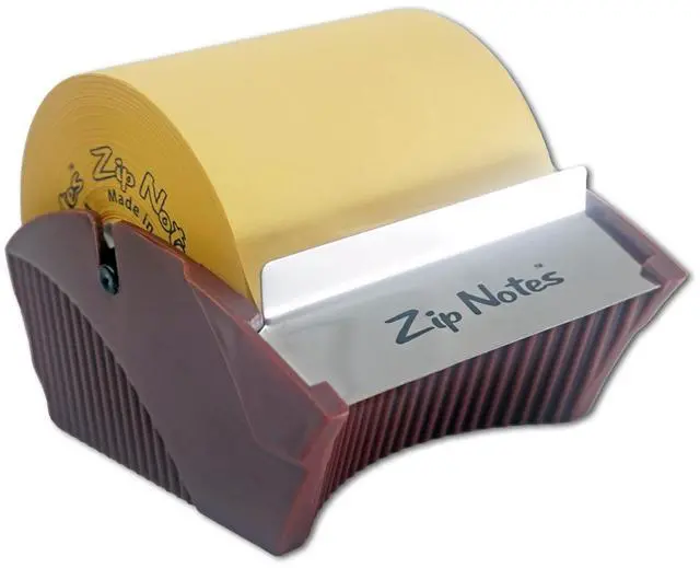 Main image of Victor Zip Notes Sticky Note Dispenser, Manually Operated, Burgundy 0021