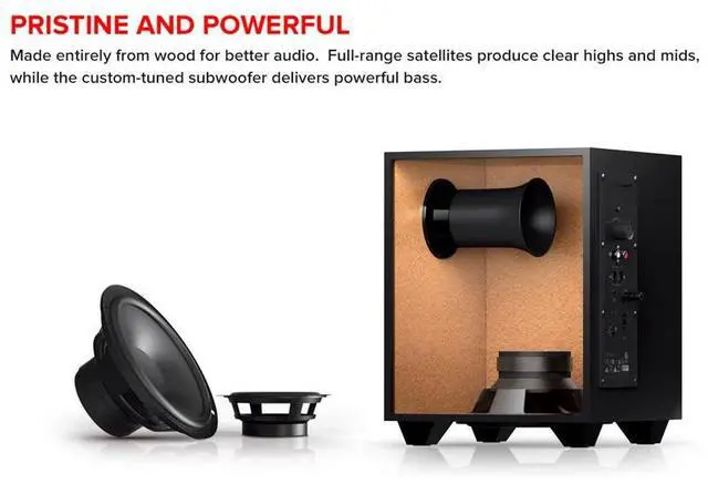 Alt view image 3 of 4 - Creative Sound BlasterX Kratos S5 2.1 Gaming Speaker System w/RGB lighting
