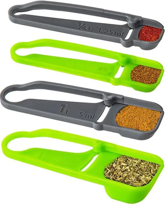 Alt view image 3 of 6 - Martha Stewart Self-Leveling Measuring Spoons, Set of 4