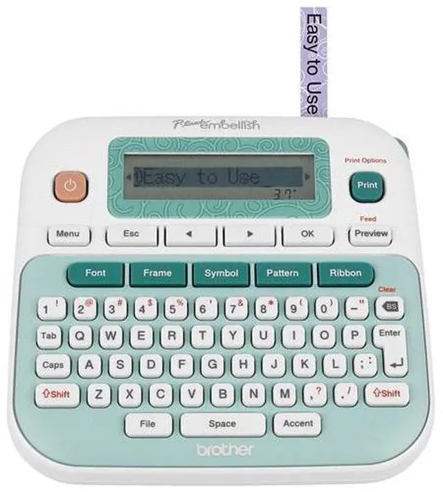 Main image of Brother P-touch Embellish Ribbon and Tape Printer PTD215E