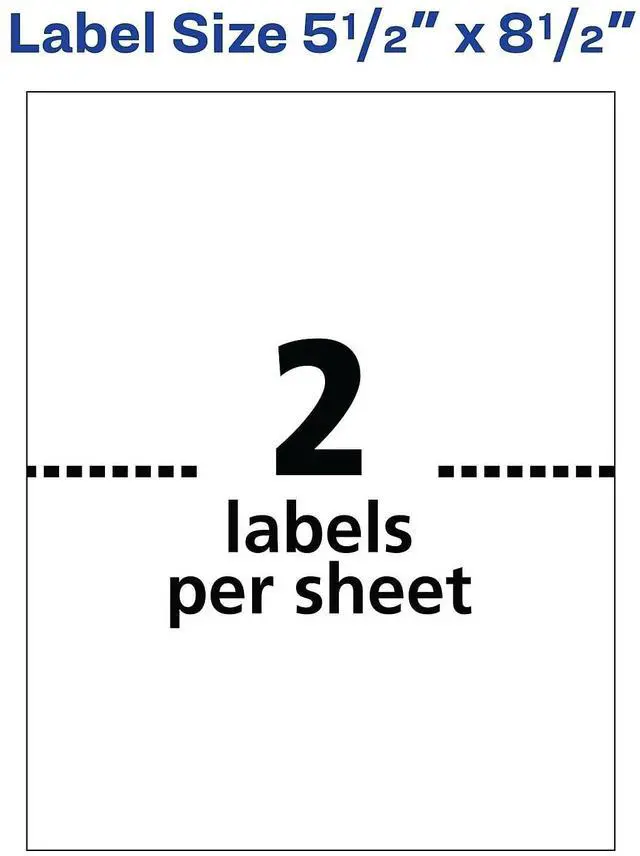 Alt view image 3 of 7 - Avery TrueBlock Technology Shipping Labels Inkjet 5.5x8.5 White 200 Labels 8426