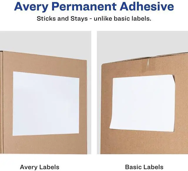 Alt view image 4 of 7 - Avery TrueBlock Technology Shipping Labels Inkjet 5.5x8.5 White 200 Labels 8426