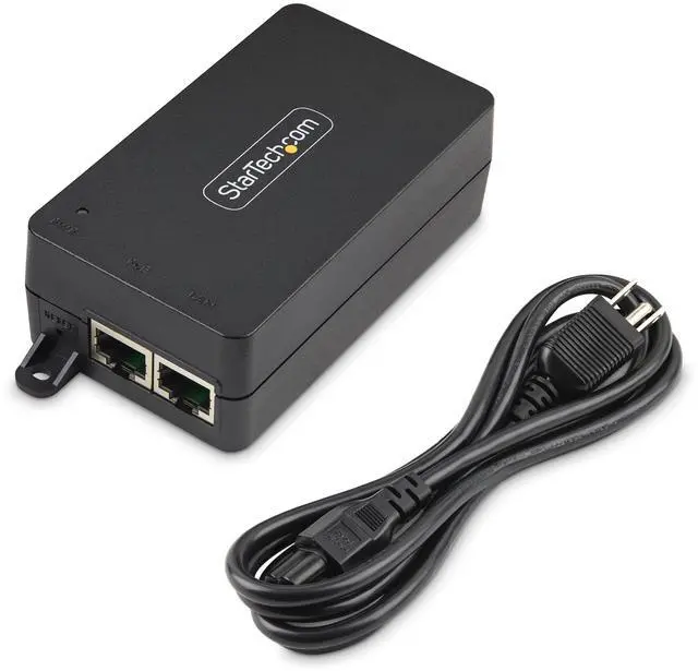 Alt view image 2 of 7 - StarTech 1-Port 10Gbps PoE++ Injector, 60W AF31XC-POE-INJECTOR