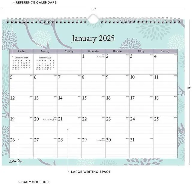 Alt view image 2 of 3 - Rue Du Flore Wall Calendar Rue du Flore Artwork 12x15 2025 101611