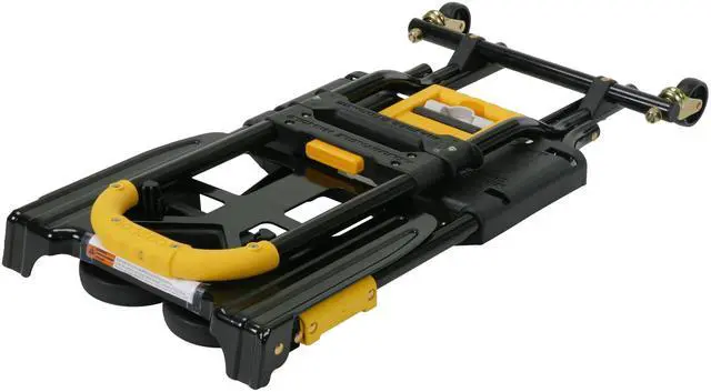 Alt view image 6 of 7 - Cosco 12225YGB1E 2-in-1 Folding Hand Truck - 300 lb Capacity - 17" x 30.5" x 33.5" - Black/Yellow