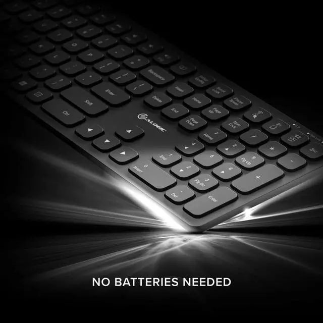 Alt view image 3 of 6 - Alogic Echelon USB-C Wireless Mouse and Keyboard Black ASKBT3WC