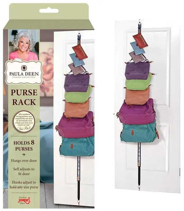 Alt view image 6 of 6 - Paula Deen Southern Toile Everyday Over-The-Door Hanging Purse Rack (2 Pack)
