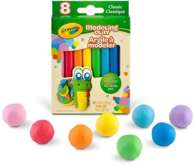 Alt view image 4 of 4 - Crayola Modeling Clay, 4.8 Ounce Pack, Set of 8 Classic Colors