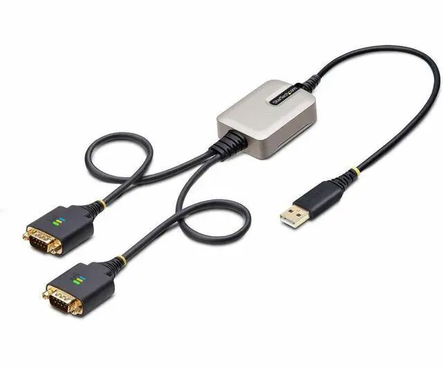 Main image of StarTech 2ft (60cm) 2-Port USB to Serial Adapter Cable 2P1FFC-USB-SERIAL