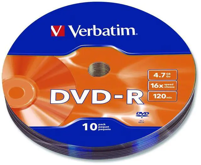 Main image of DVD-R Recordable Disc 4.7 GB 16x Wrap Silver 10/Pack 97901