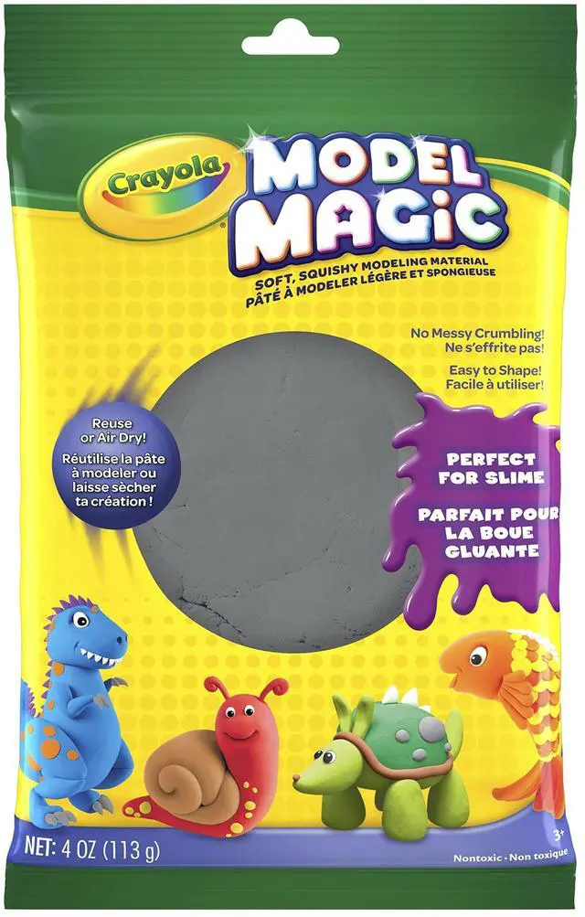 Alt view image 4 of 6 - Model Magic Modeling Compound Gray 4 oz Pack 574452