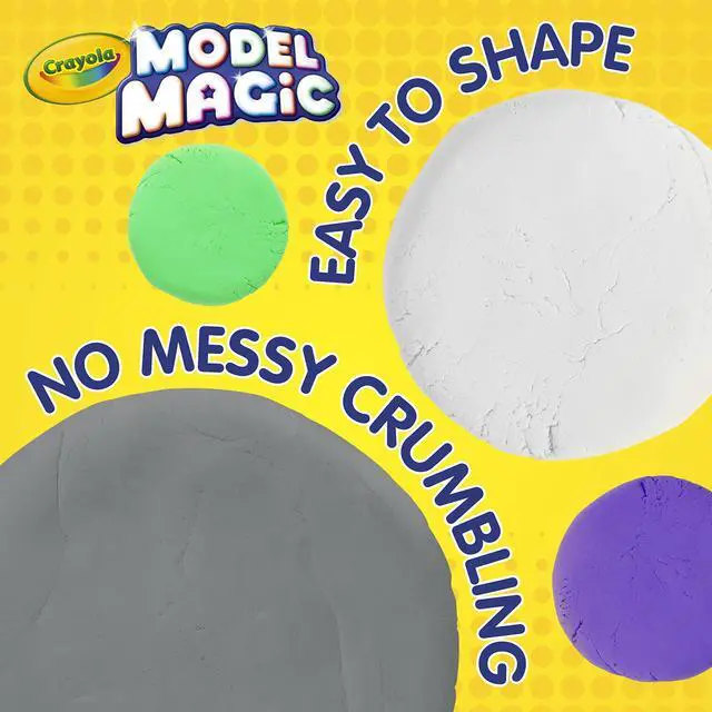 Alt view image 6 of 6 - Model Magic Modeling Compound Gray 4 oz Pack 574452