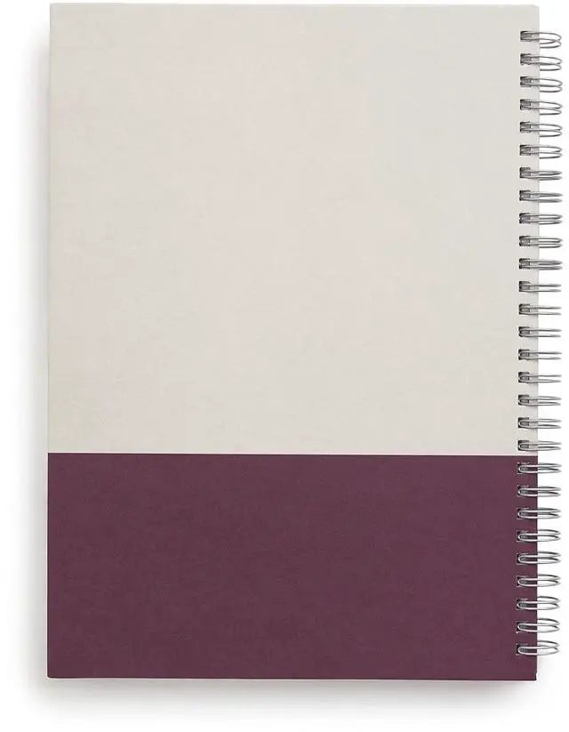 Alt view image 3 of 7 - TRU RED Wirebound Hardcover Notebook Gray/Purple 9.5x6.5 80 Sheets TR55742