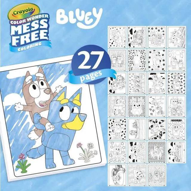 Alt view image 3 of 7 - Crayola Bluey Color Wonder Activity Kit w/27 Coloring Pages 75-7161