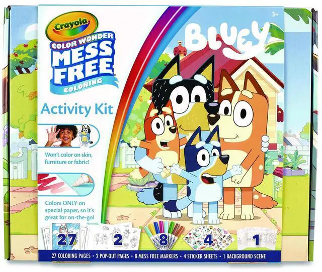Main image of Crayola Bluey Color Wonder Activity Kit w/27 Coloring Pages 75-7161