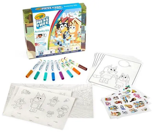 Alt view image 5 of 7 - Crayola Bluey Color Wonder Activity Kit w/27 Coloring Pages 75-7161