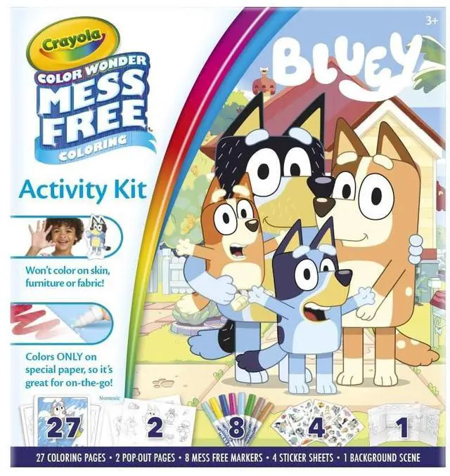 Alt view image 6 of 7 - Crayola Bluey Color Wonder Activity Kit w/27 Coloring Pages 75-7161