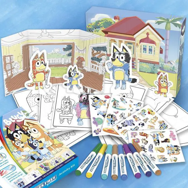 Alt view image 4 of 7 - Crayola Bluey Color Wonder Activity Kit w/27 Coloring Pages 75-7161
