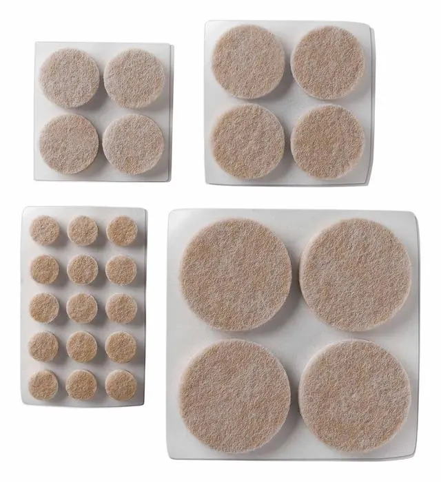 Alt view image 3 of 3 - Felt Pad Protectors Assorted Round Beige 78/Pack SP855NA