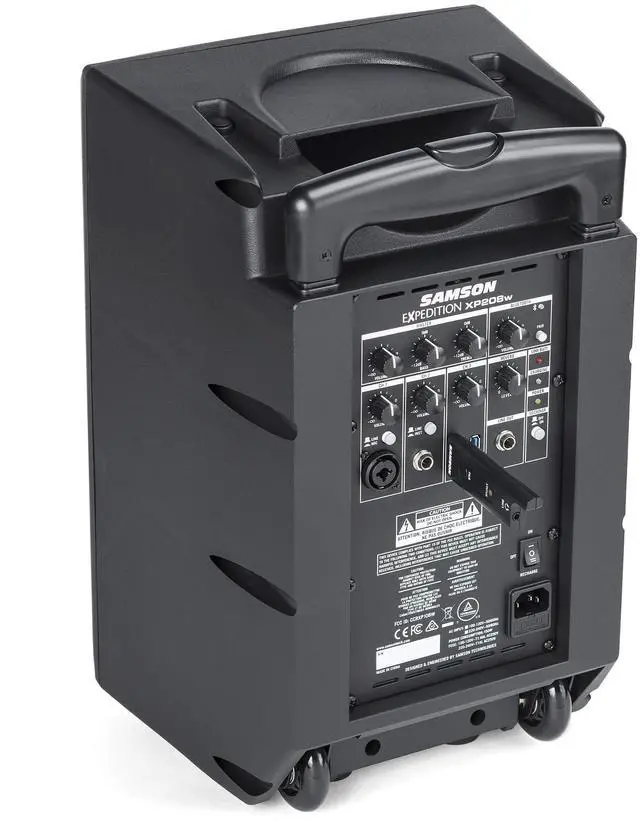 Alt view image 3 of 5 - Samson Expedition XP208w Portable PA System, XP208W (XP208W),Gray