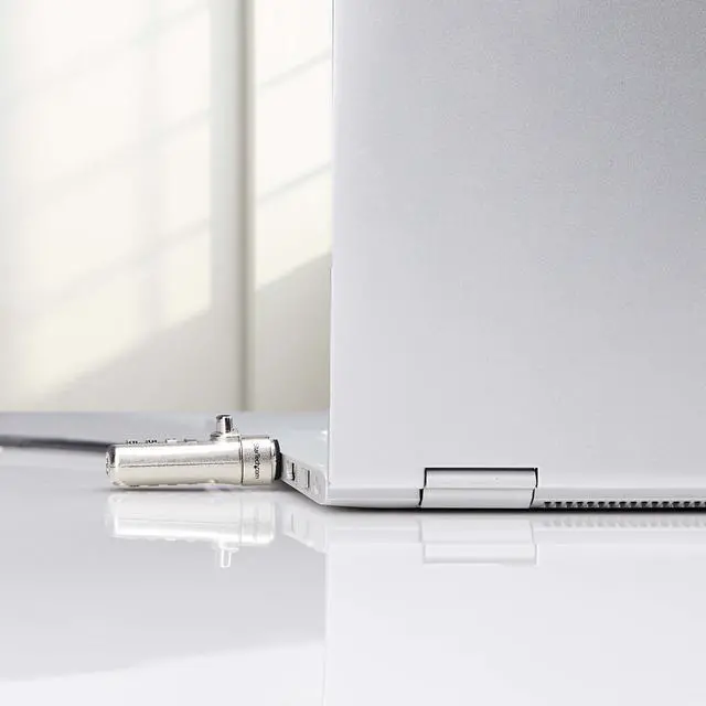 Alt view image 6 of 7 - StarTech Slim Lock Noble Wedge Slot Compatible, 5ft Anti-Theft Locking Cable