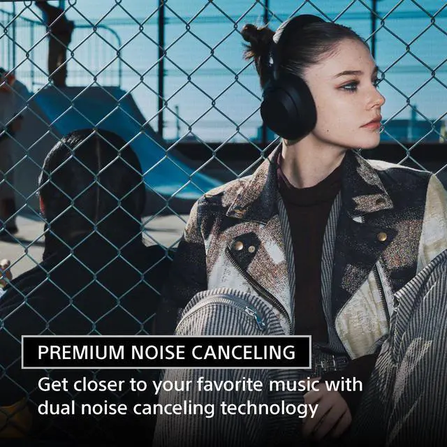 Alt view image 2 of 7 - Sony ULT WEAR Over-Ear Headphones, Noise Cancelling Headphones Bluetooth (Off White)