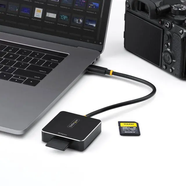 Alt view image 2 of 6 - StarTech USB-C SD Express Card Reader, USB Type-C to Secure Digital 7.1 Adapter